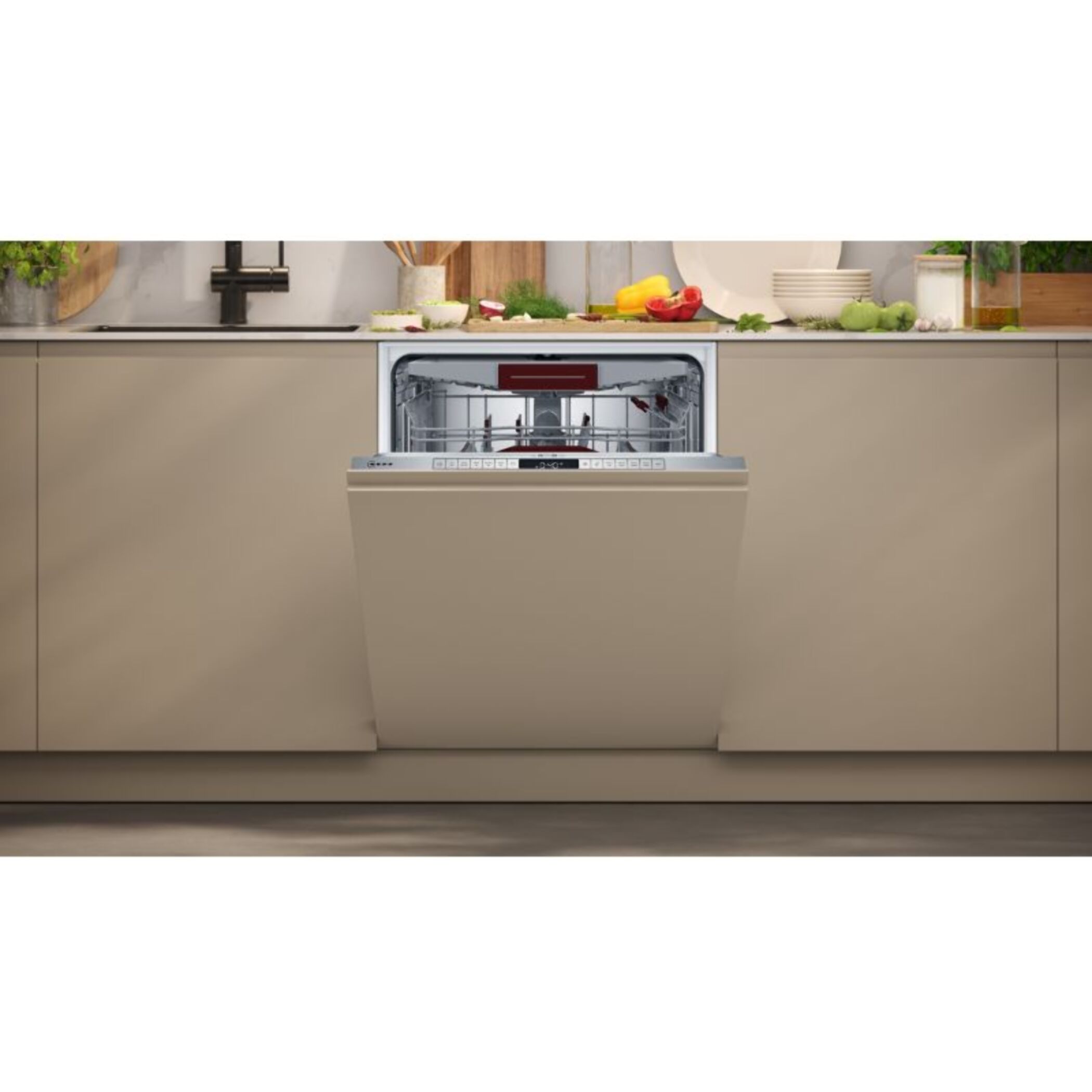 Lave vaisselle encastrable NEFF S175ECX13F, N 50, Gap Illumination, Open Dry