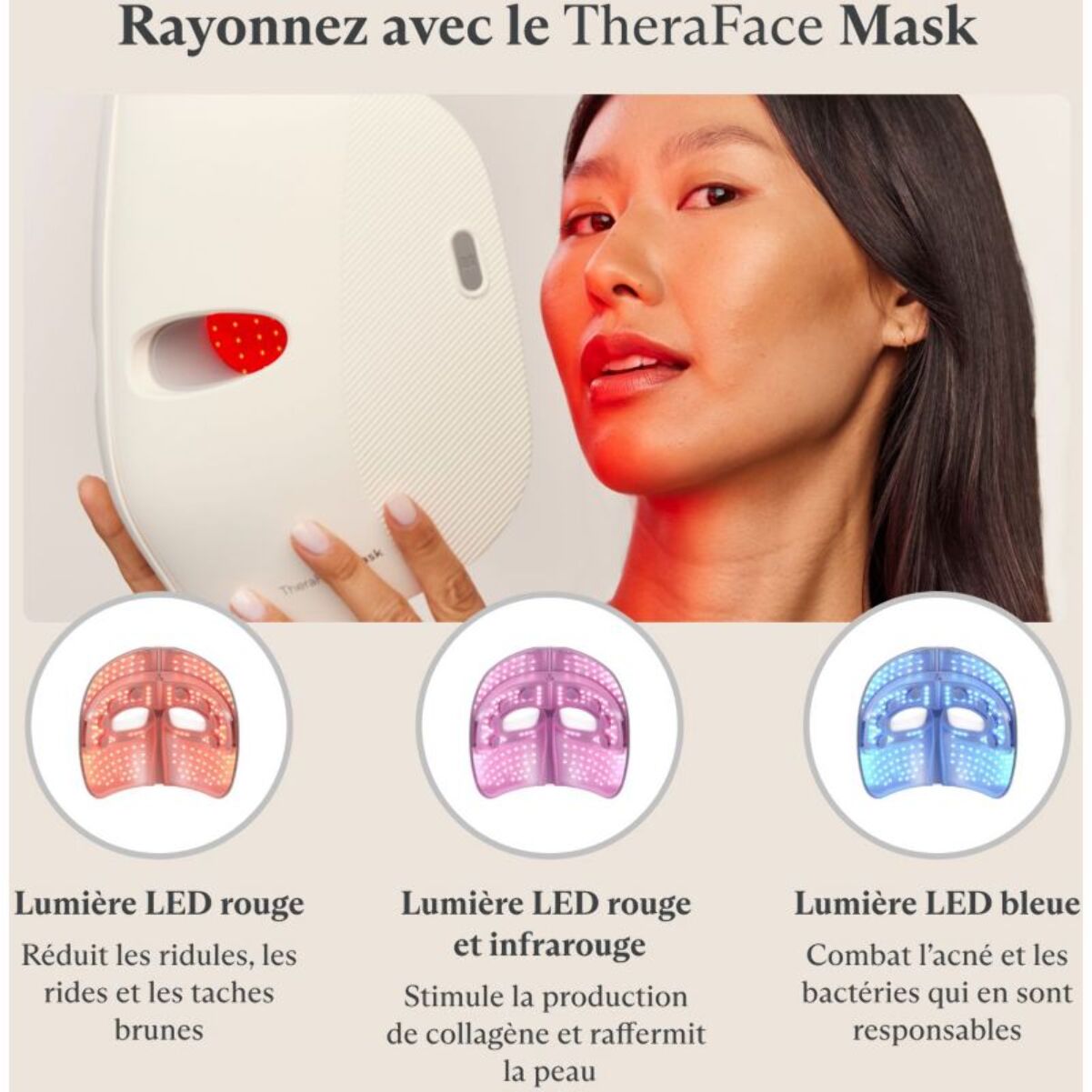 Masque LED THERABODY TheraFace Mask