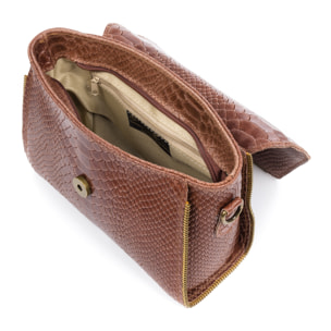 Mariola Borsa a tracolla Donna.Pelle autentica Camoscio Stampa Serpente