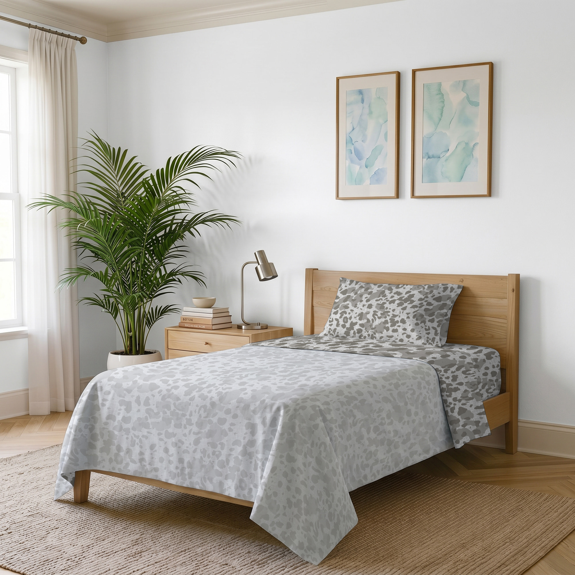 COMPLETO LETTO PIAZZA E MEZZA KARMA - 100% Microfibra