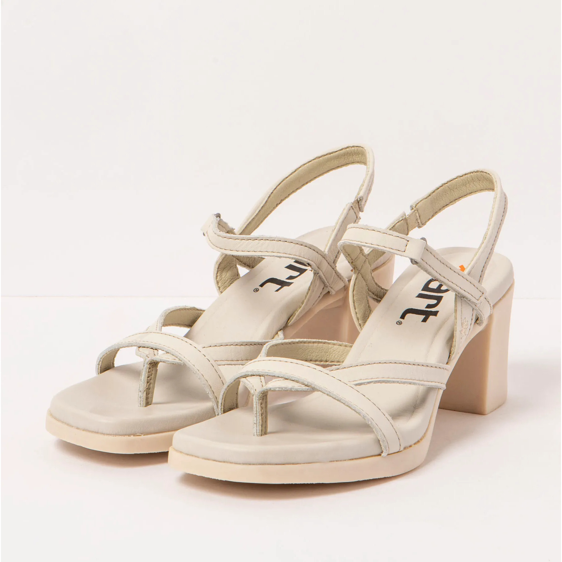 Sandalias con tacón 1844 NAPPA CREAM/ CANNES color Cream