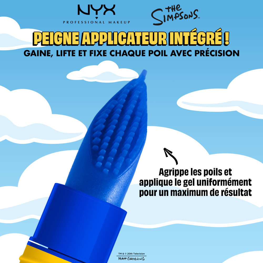 NYX Professional Makeup Collection Limitée The Simpsons The Brow Glue Crazy Lift