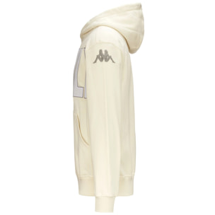 Felpe Kappa Uomo Eroi Hoodie Napoli Bianco