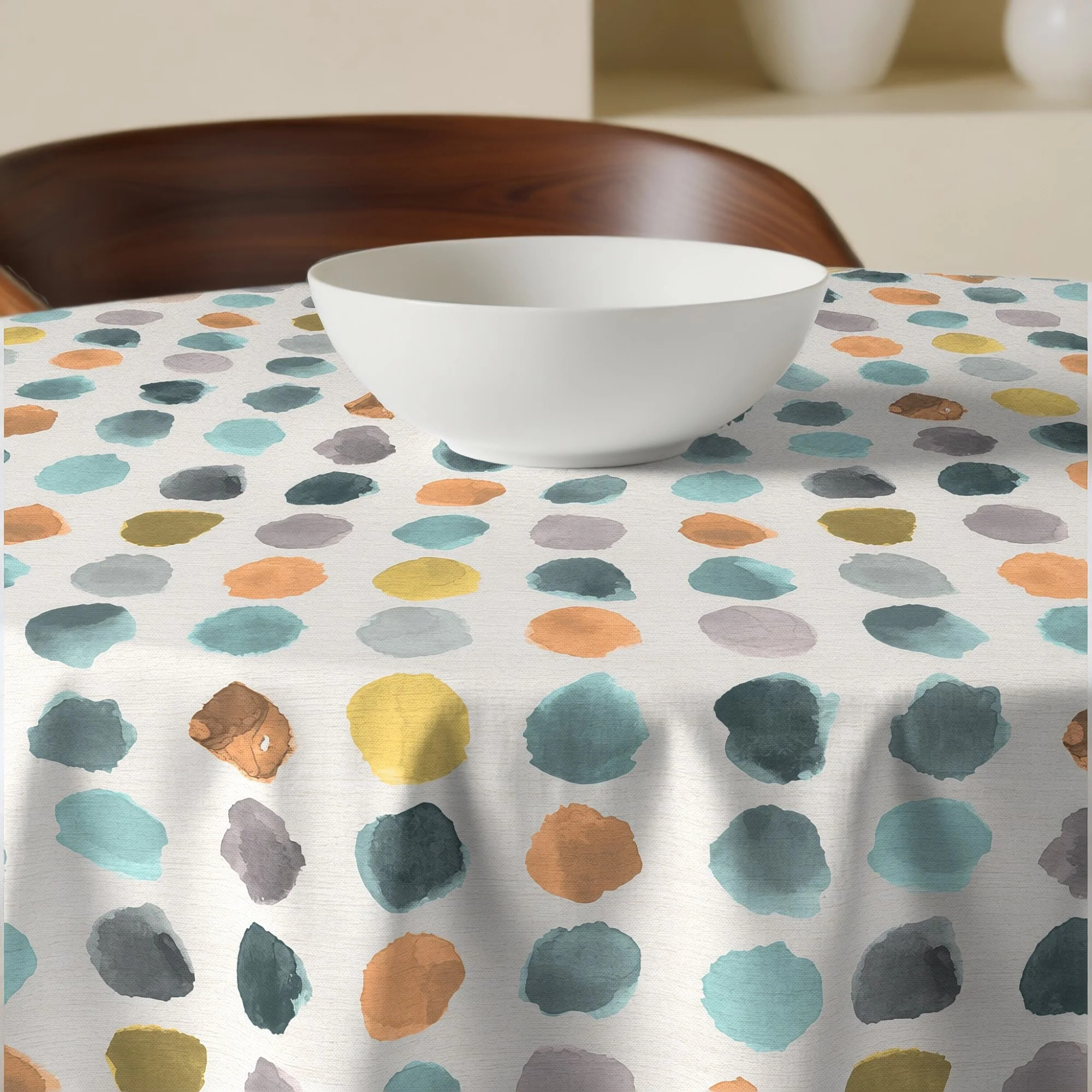 Nappe ronde anti-taches Eloi