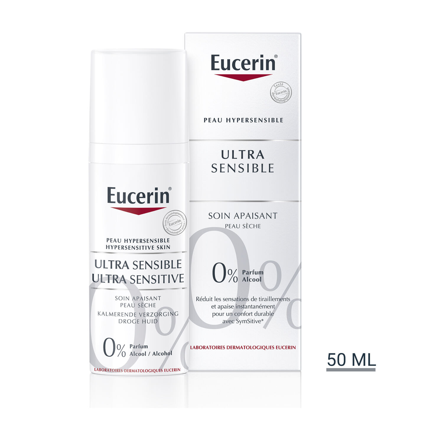 UltraSensible - Soin Calmant Nourissant Hydratant - Peaux Sèches et Sensibles - 50 ml