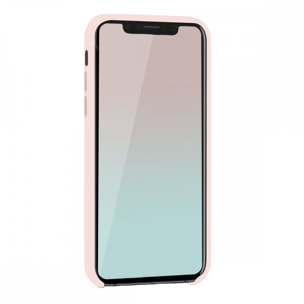 Coque iPhone 11 Silicone liquide Rose + 2 Vitres en Verre trempé Protection écran Antichocs