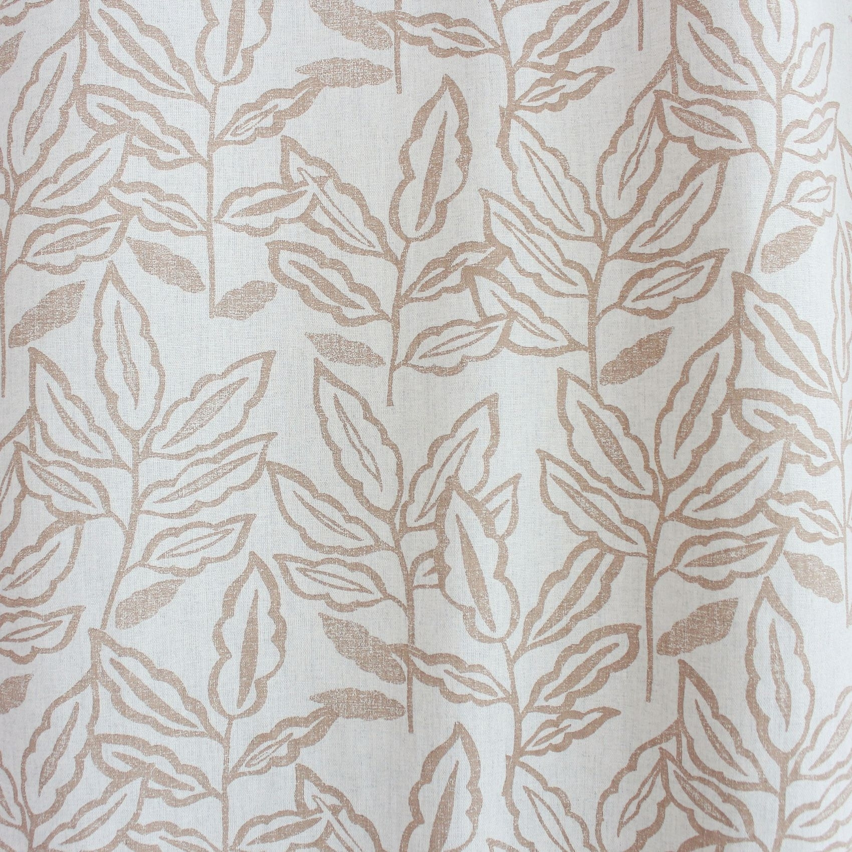Rideau à oeillets en coton recyclé Chambray - Beige