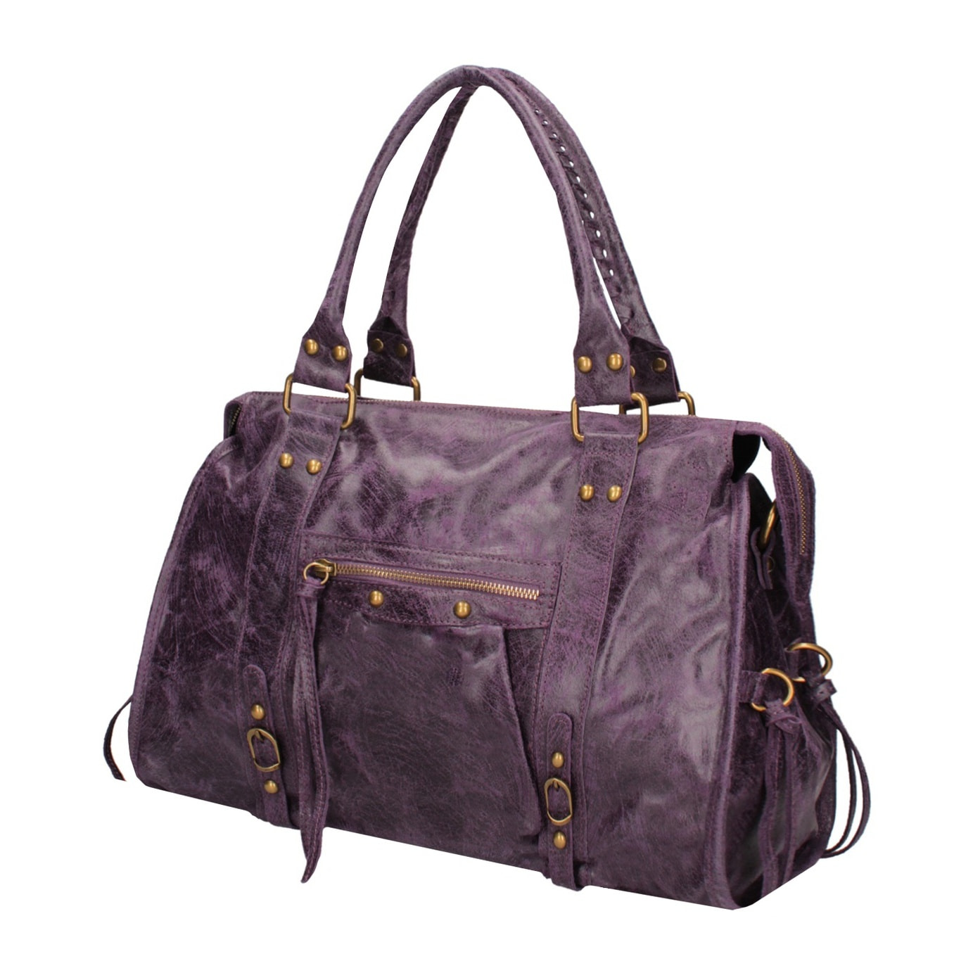 Borsa a spalla da donna - Modello Clara - Vera pelle - 41.0 x 28.0 x 13.0 cm