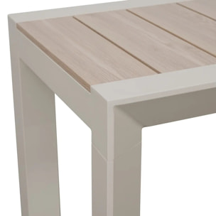 Table de jardin 2 places Evasion beige lin
