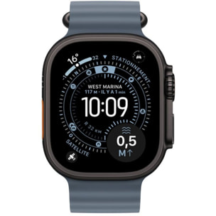 Bracelet APPLE 49 mm - Océan bleu maritime- Noir
