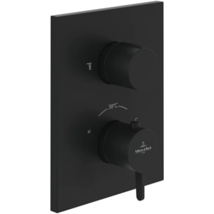 Mitigeur thermostatique encastré Conum Matt Black