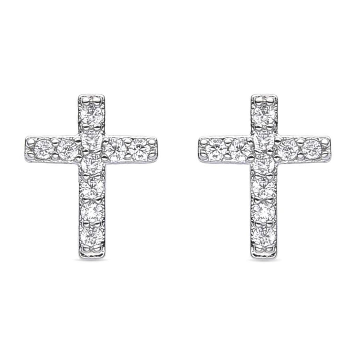 Pendientes Lux by Lux acabados en rodio