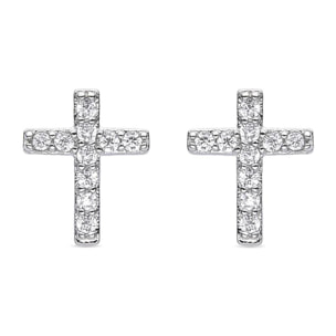 Pendientes Lux by Lux acabados en rodio