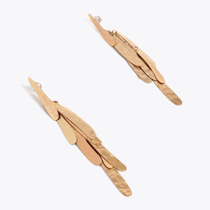 Orecchini con Frange Metalliche