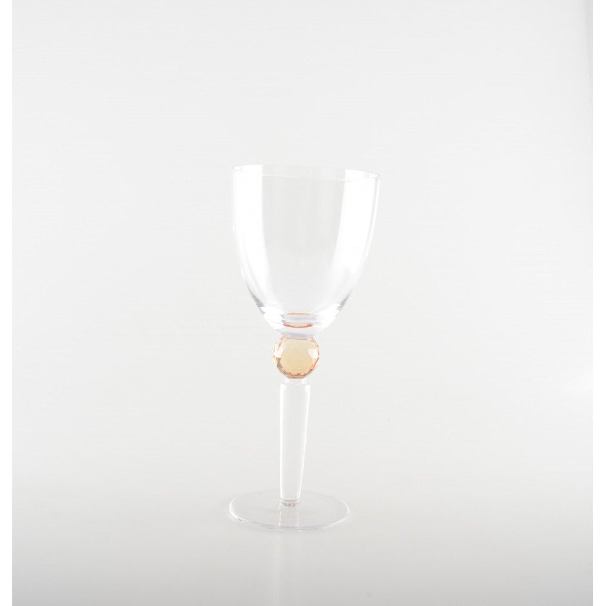 Verres a vin avec pied en diamant rond 4 couleurs - lot de 4