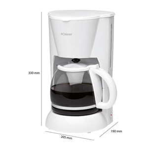 Cafetière 12-14 tasses 1,5L Bomann KA 183 CB Blanc