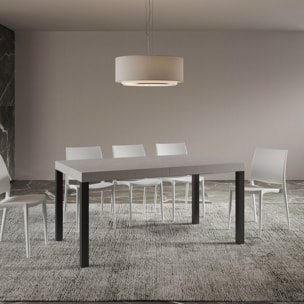 Tavolo allungabile 90x160/420 cm Everyday cashmere gambe antracite