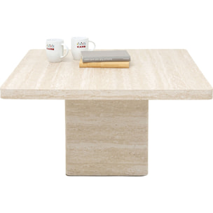 Table basse Travertino 80x80cm Kare Design