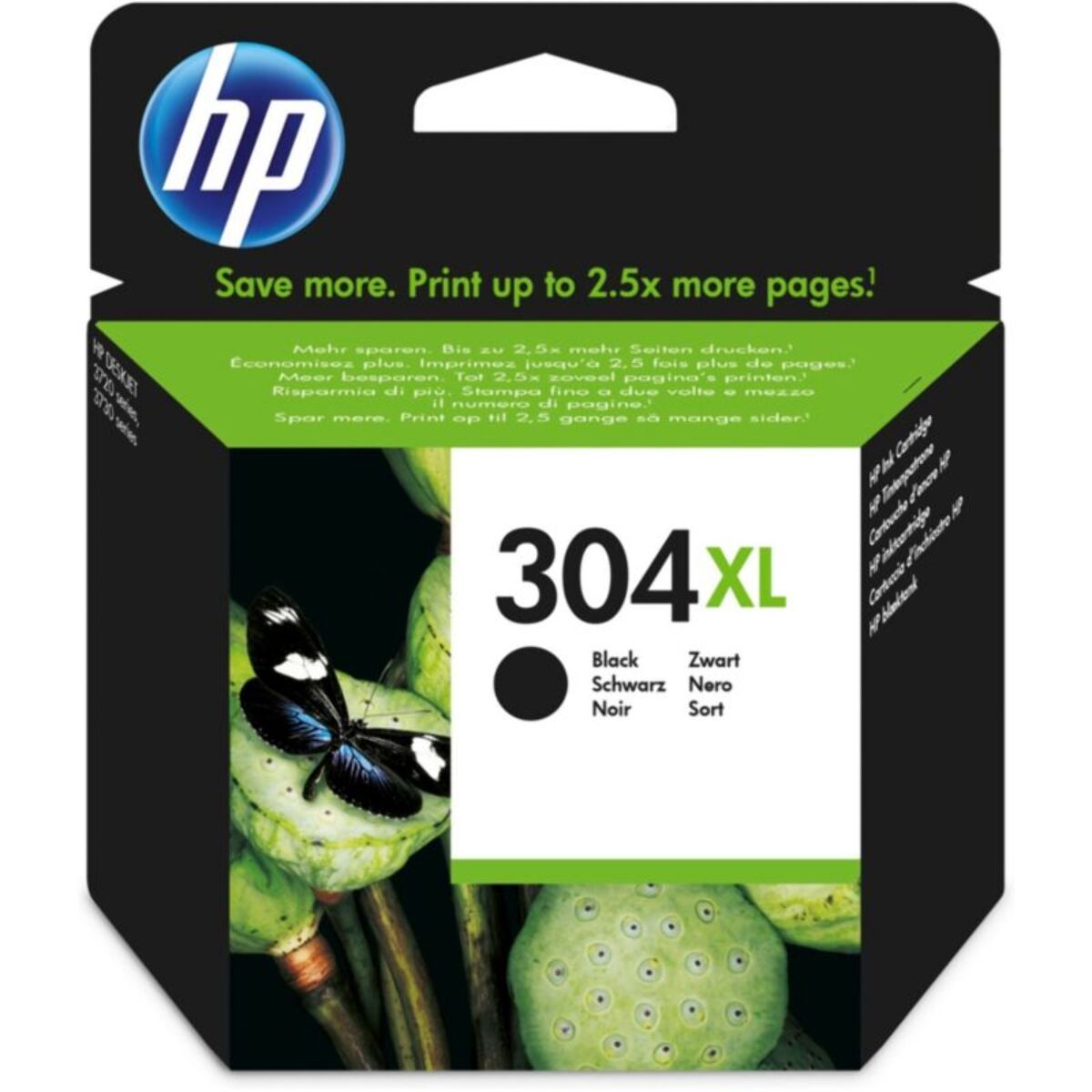 Cartouche d'encre HP Originale 304 XL Haute Capacité Noire - N9K08AE