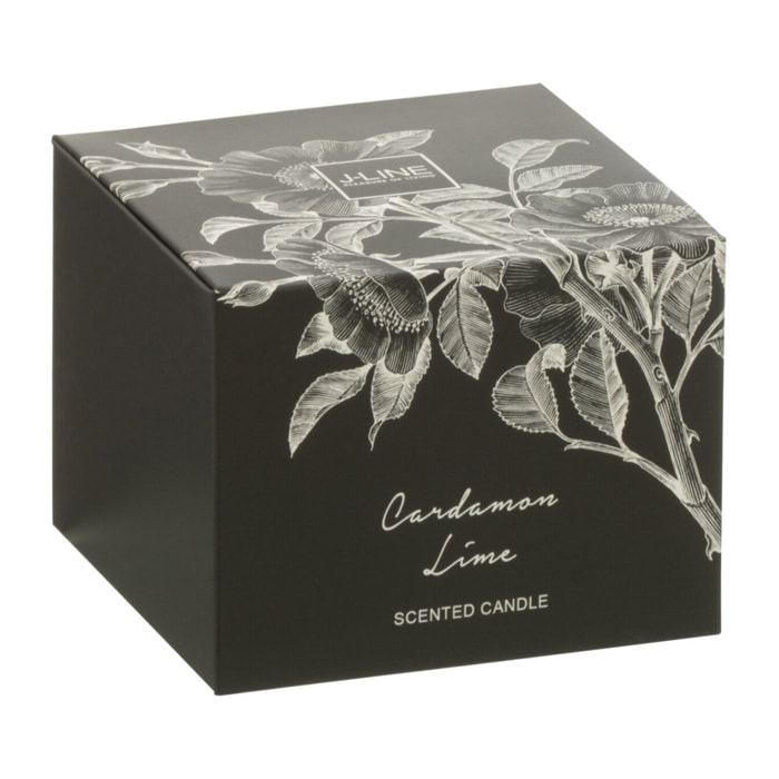 J-Line bougie parfumée Cardamom Lime - verre - small - 50H
