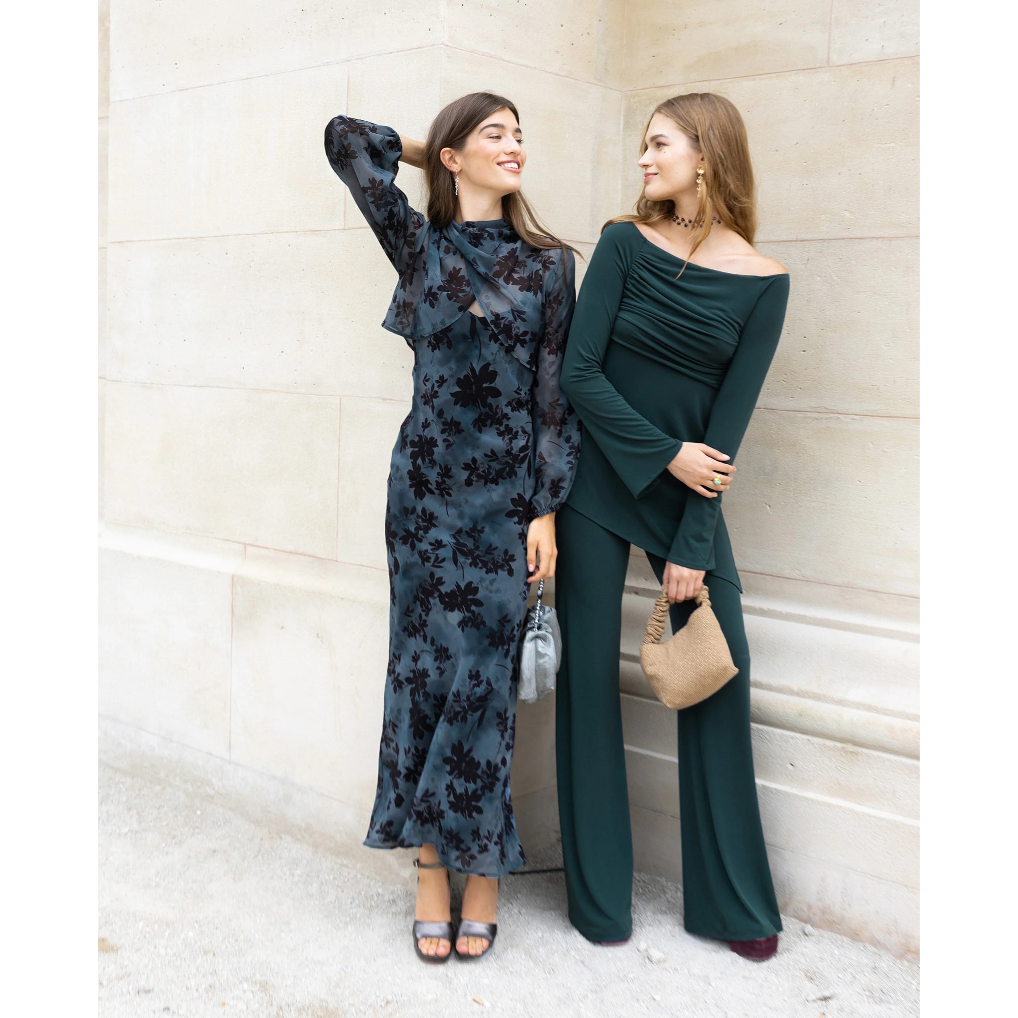Pantalón palazzo con cintura elástica