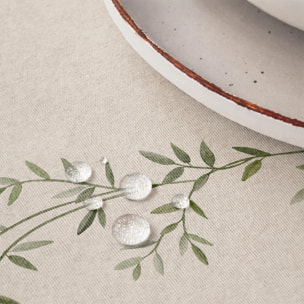 Mantel antimanchas SENDA VERDE - 100% algodón