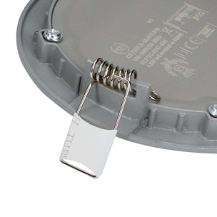 Forlight Easy round downlight redondo con luz led en color blanco neutro 4000k Ø 120mm en color gris