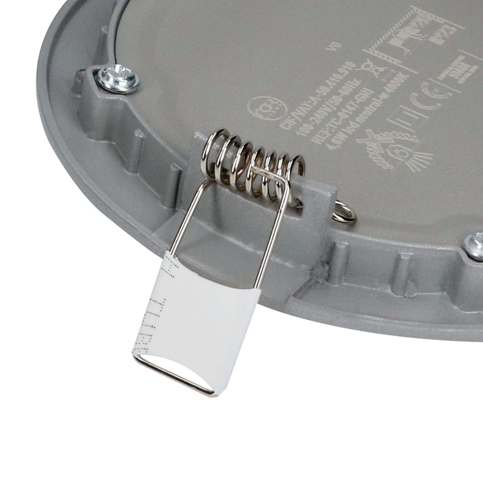 Forlight Easy round downlight redondo con luz led en color blanco neutro 4000k Ø 120mm en color gris