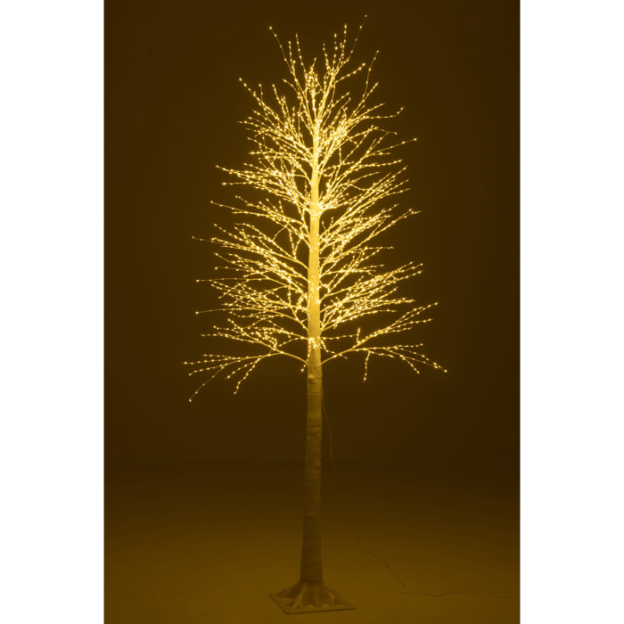 J-Line décoration Arbre 2000 Led - métal - blanc - large - LED