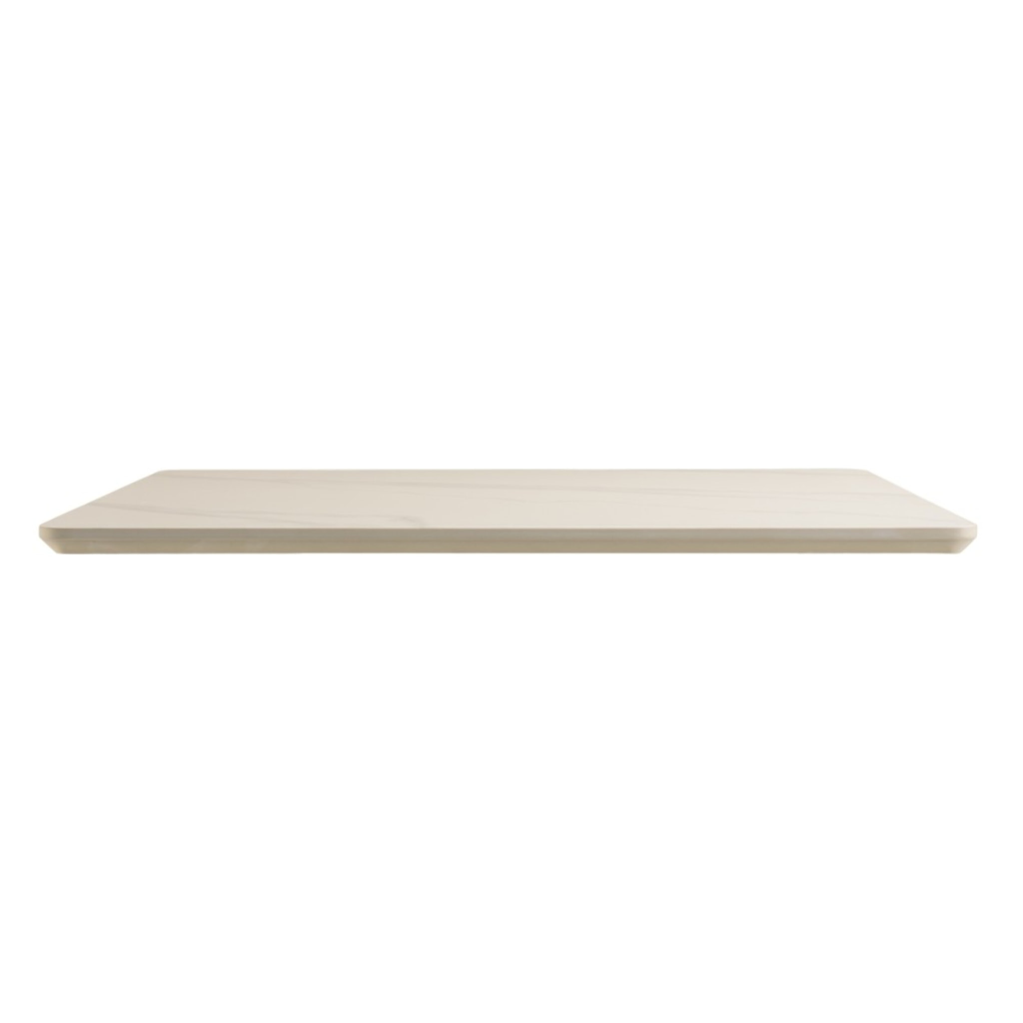 ICARE - Ensemble n°3: table bistrot 70x70cm en céramique marbré blanc