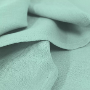Serviette pur coton motif jacquard bleu Bastide azur