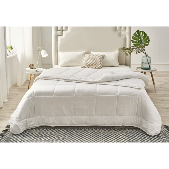 Edredón Relleno Nórdico 160 x 220 Para Cama de 100, 4 Estaciones (Invierno - Primavera - Verano - Otoño) Fibra suave Antiácaros