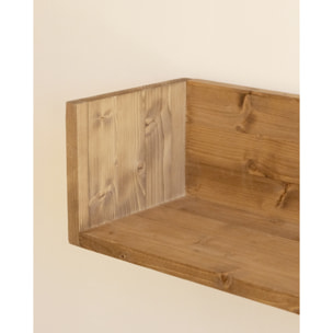 Estantería de madera maciza tono roble oscuro de varias medidas