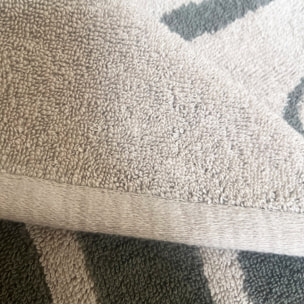 Toalla de playa 90x180cm 100% algodón 420gsm en beige a rayas scalpers home