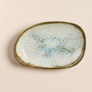 Lot de 6 coupelles 15cm en faience bleu et blanc MINERAL