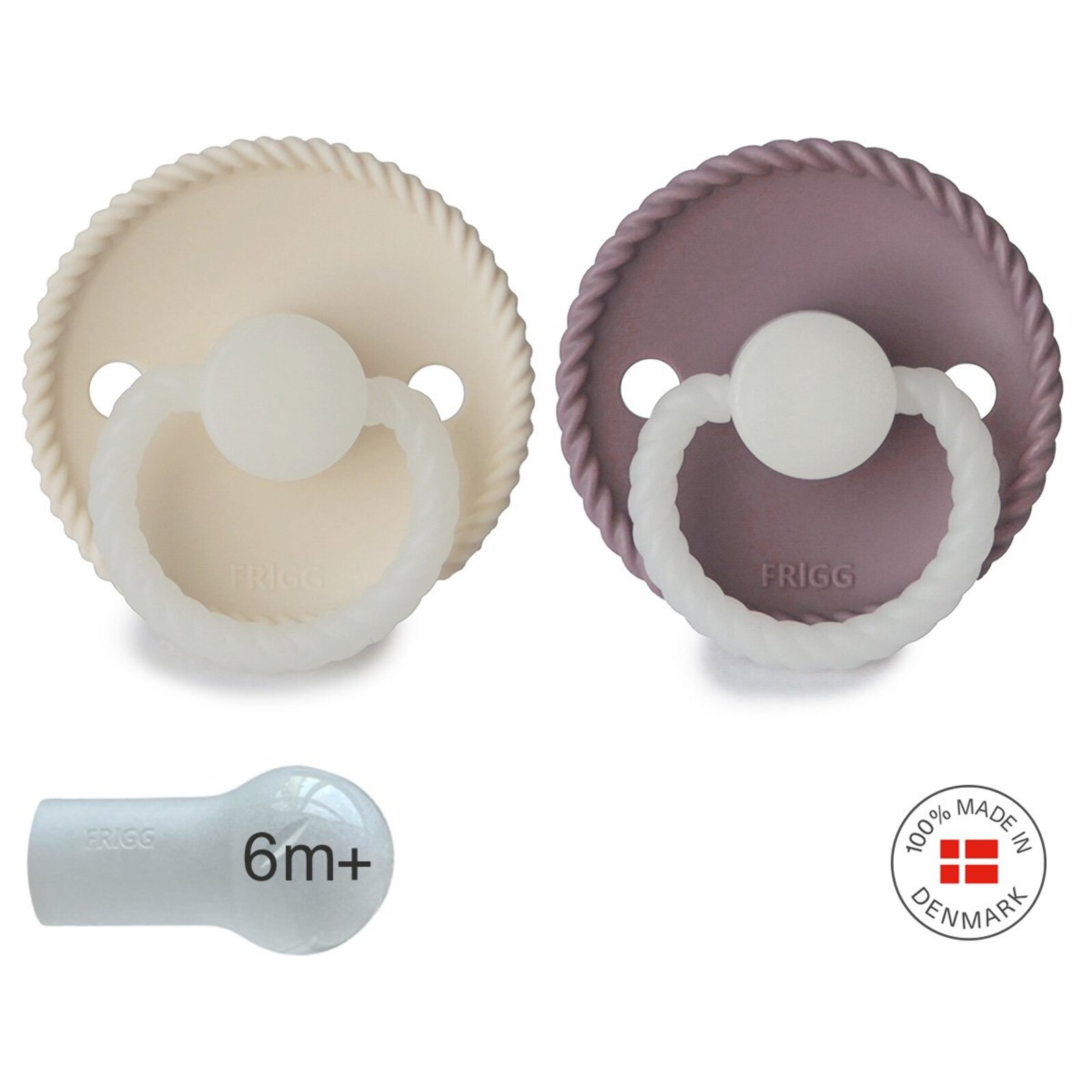 Frigg Pack 2 Chupetes Night Silicona Rope
