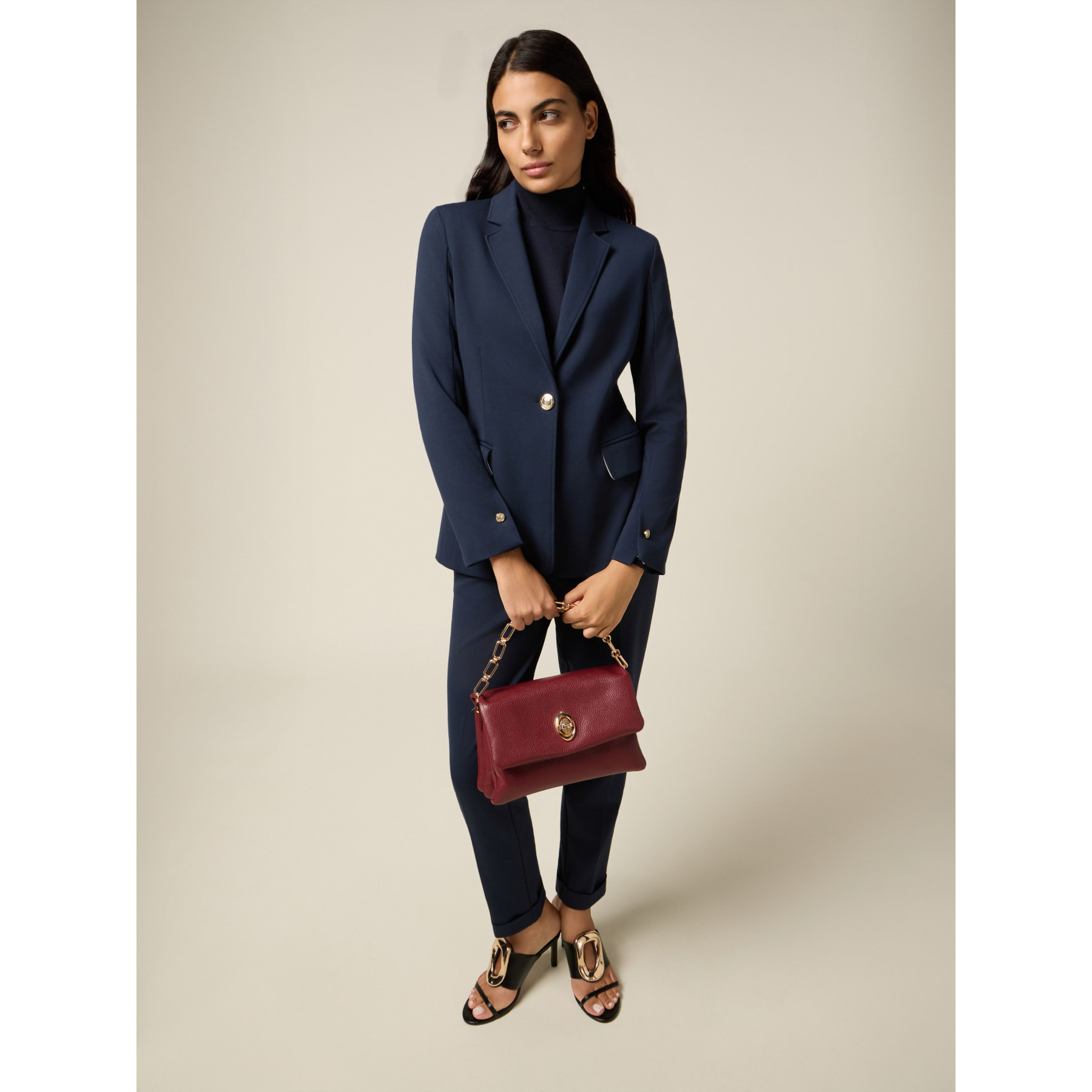 Oltre - Blazer in punto milano - Blu