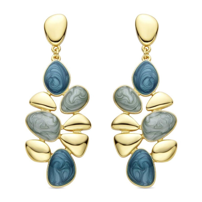 Pendientes Lux by Lux acabados oro 18k