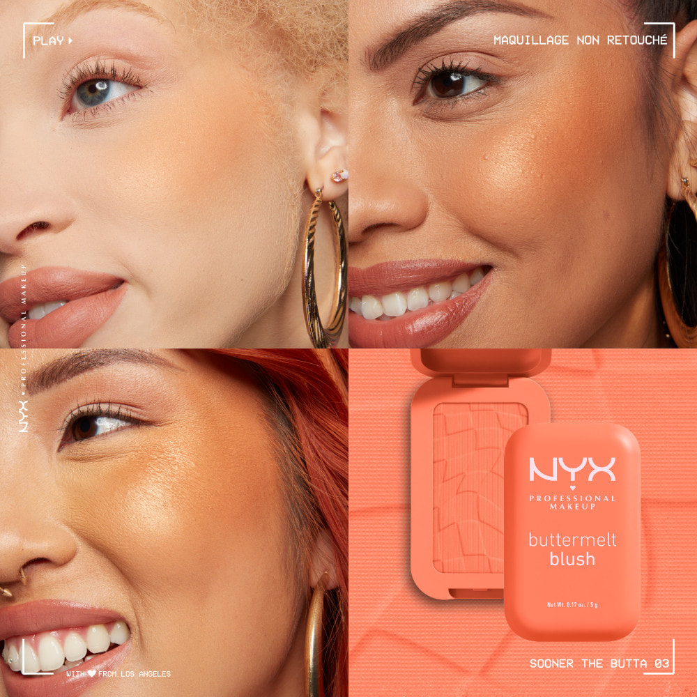 NYX Professional Makeup Buttermelt Blush Blush SOONER THE BUTTA