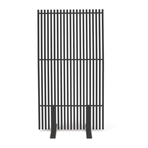 Paravent extérieur ajouré en métal gris anthracite 150x80cm