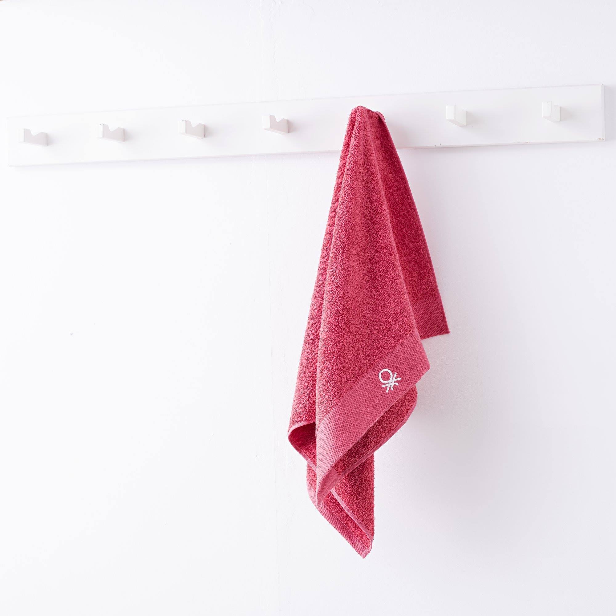 Juego de 2 toallas de baño 50x90cm + 90x150cm, rosa