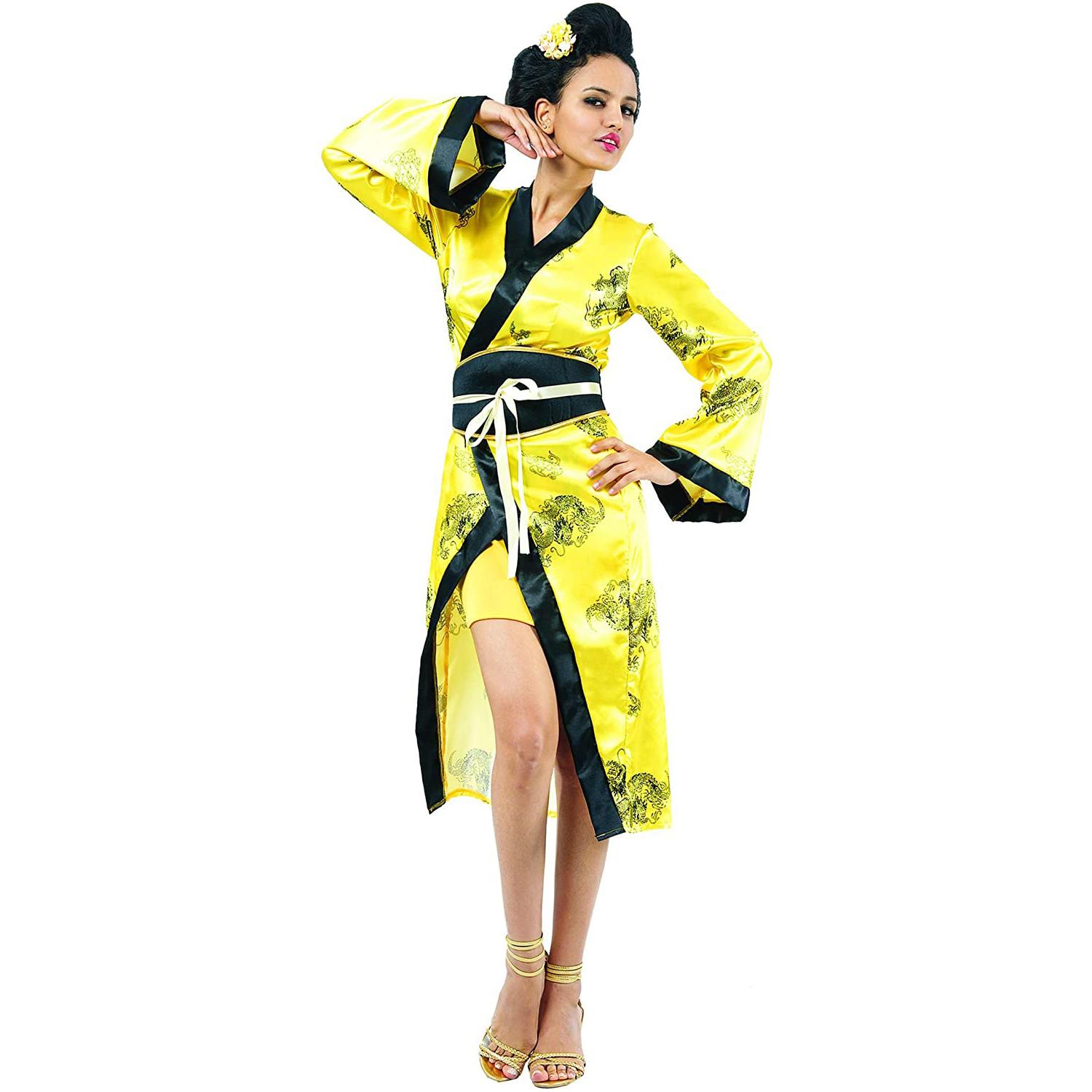 Costume Carnevale Shanghai Lady Kimono Oriente Cina Donna Originale