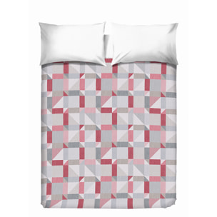 Copriletto di cotone atene rosso