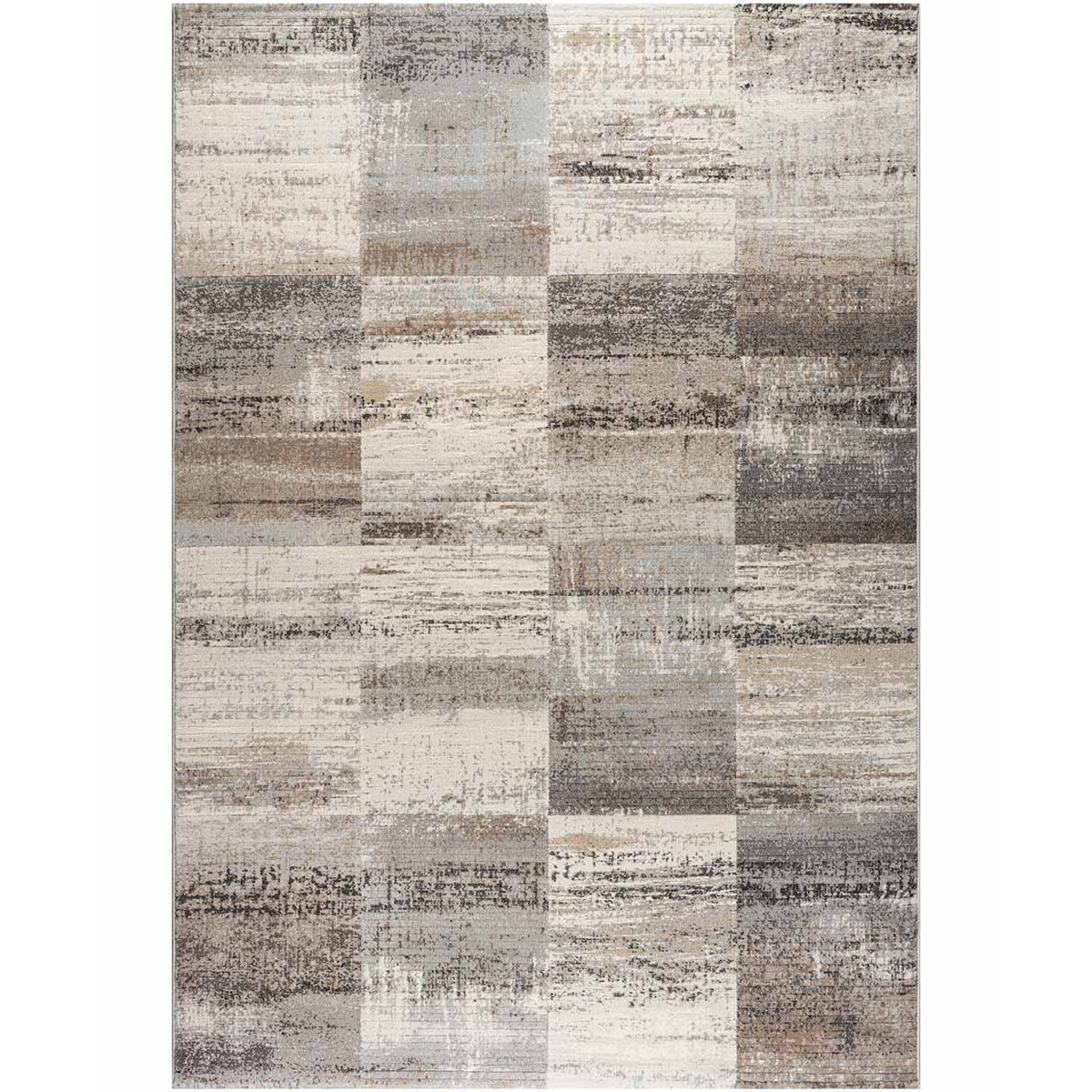 Tappeto Salotto Geometrico Marrone Beige