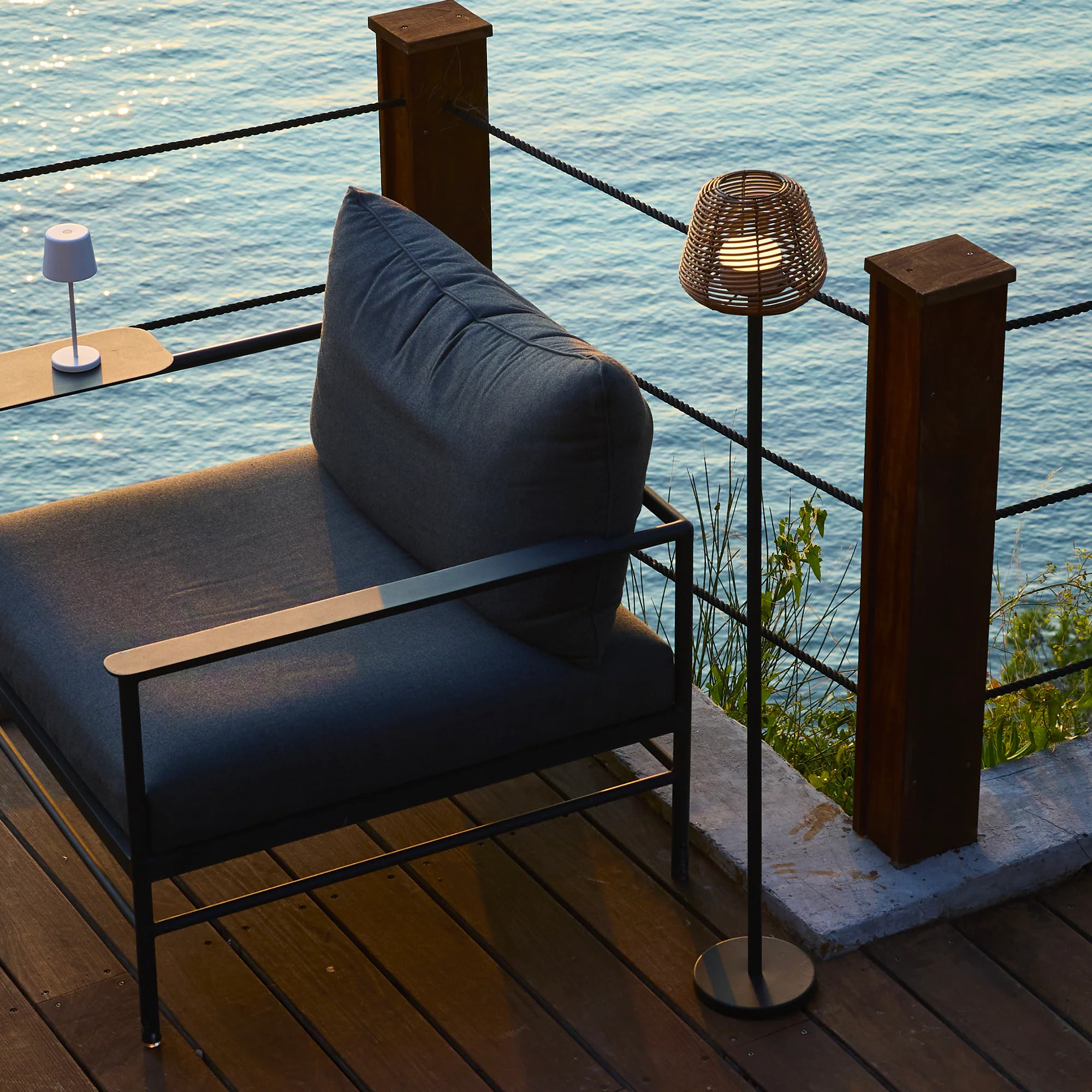 Lampadaire sans fil MIDY BOHEME H120CM