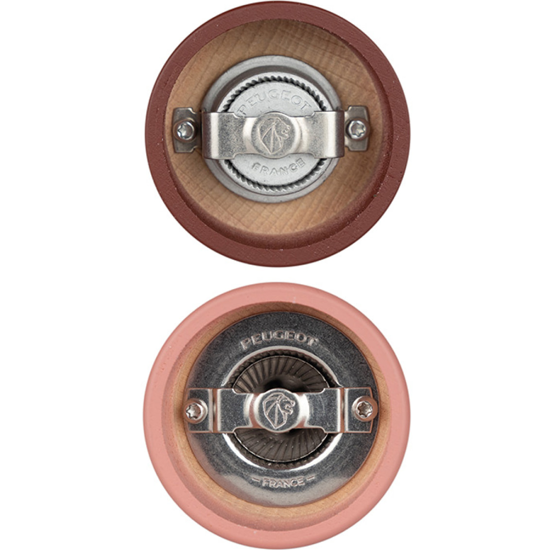 Duo de moulins à poivre et à sel manuels en bois, terre, 15 cm Tahiti