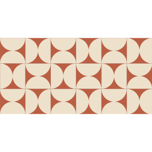 Alfombra de vinilo CERAMIKO, Retro terracota 50x140 cm