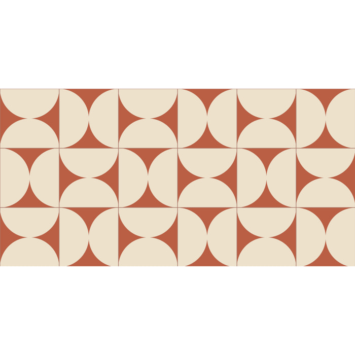 Alfombra de vinilo CERAMIKO, Retro terracota 50x140 cm