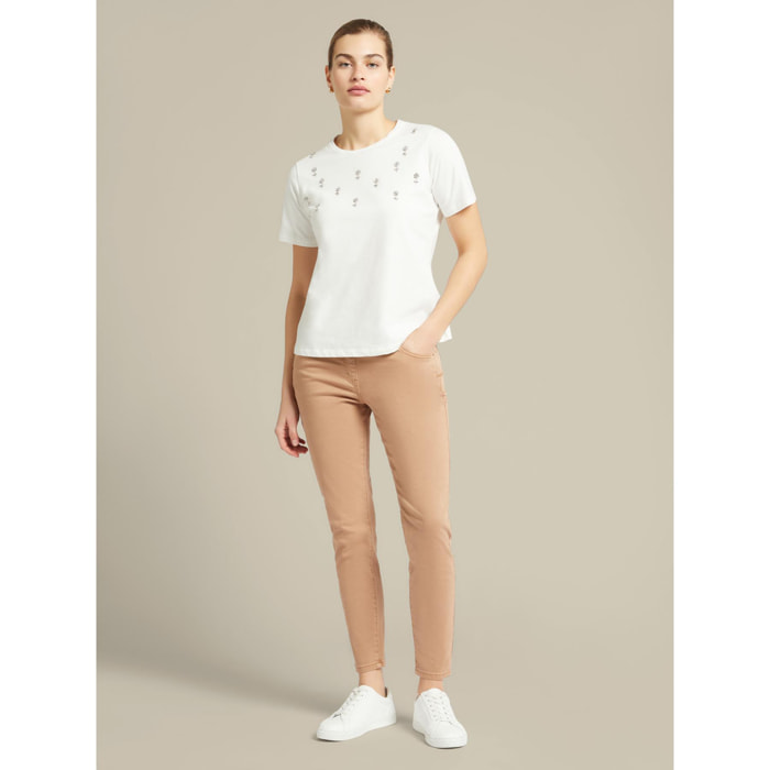 Elena Mirò - Jeggings in drill stretch - Beige