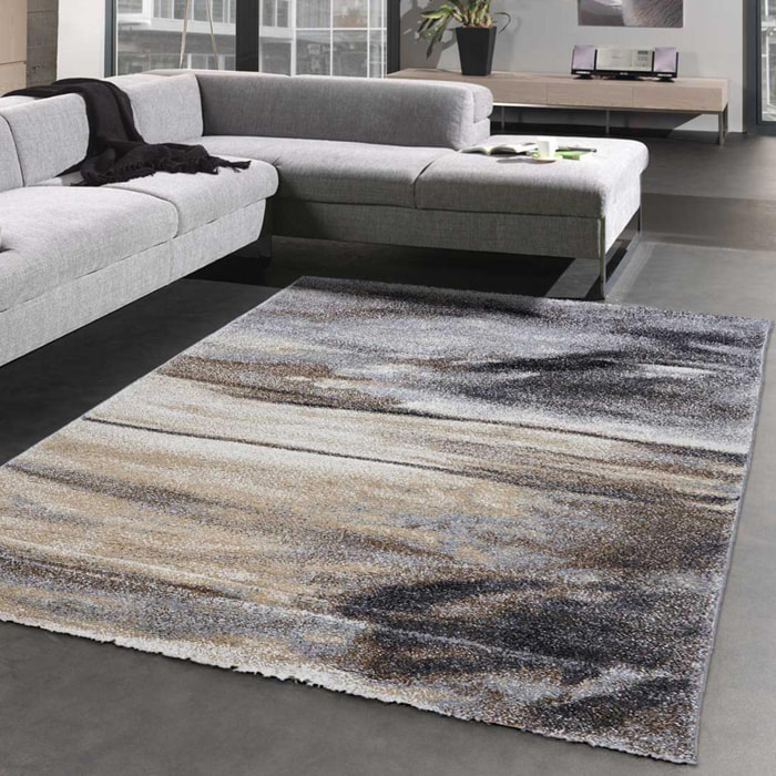 Tapis épais et moelleux Cola, motif abstrait